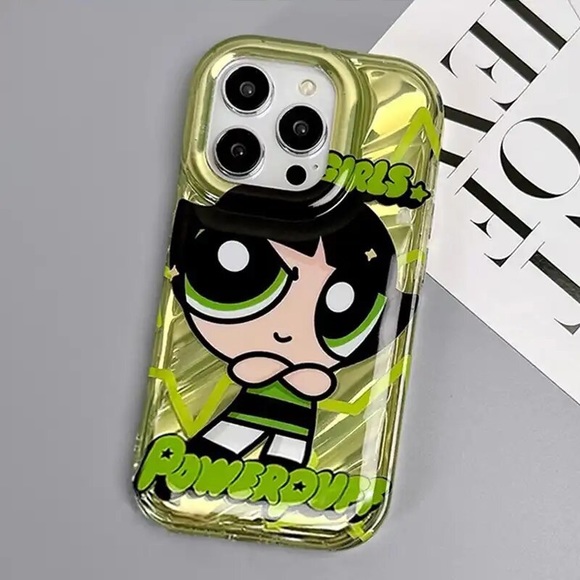 Powerpuff girl Buttercup Holder case for iPhone 14 Pro Max and 13 Pro Max - Picture 2 of 2